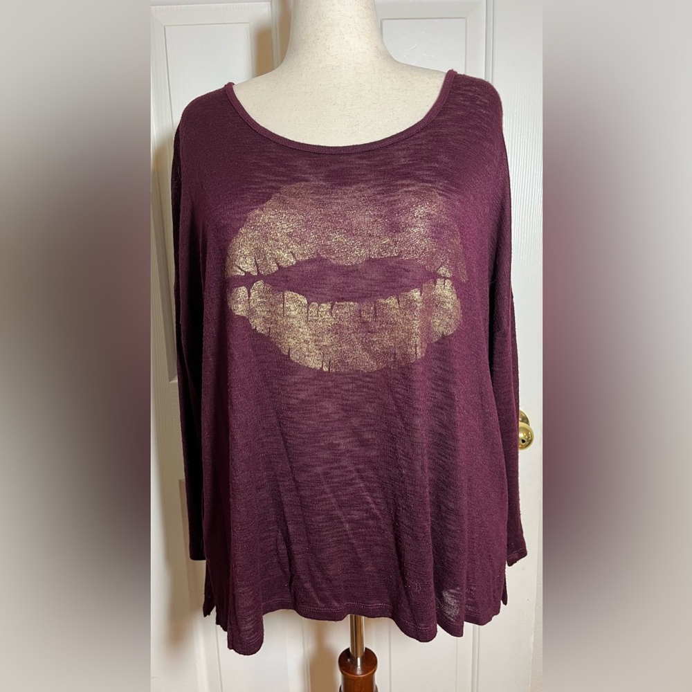 Lane Bryant Women’s Deep Burgundy Top